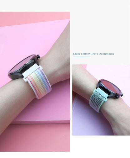Multi-colour nylon band for Amazfit and Samsung watches