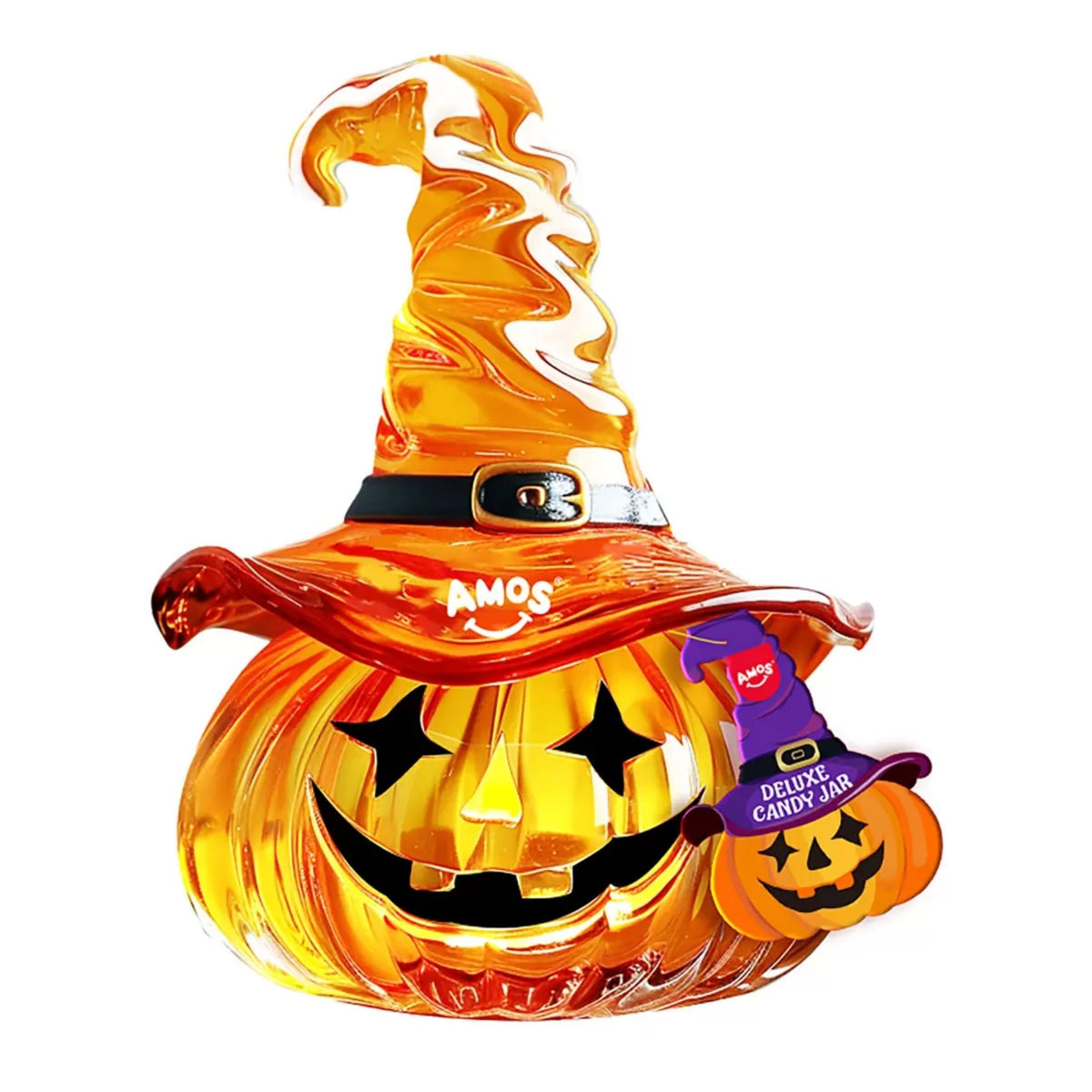 Amos Deluxe Halloween Candy Jar 1kg with pumpkin bucket