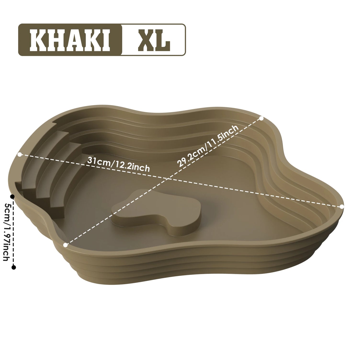 Reptile and amphibian multi use bathing bowl