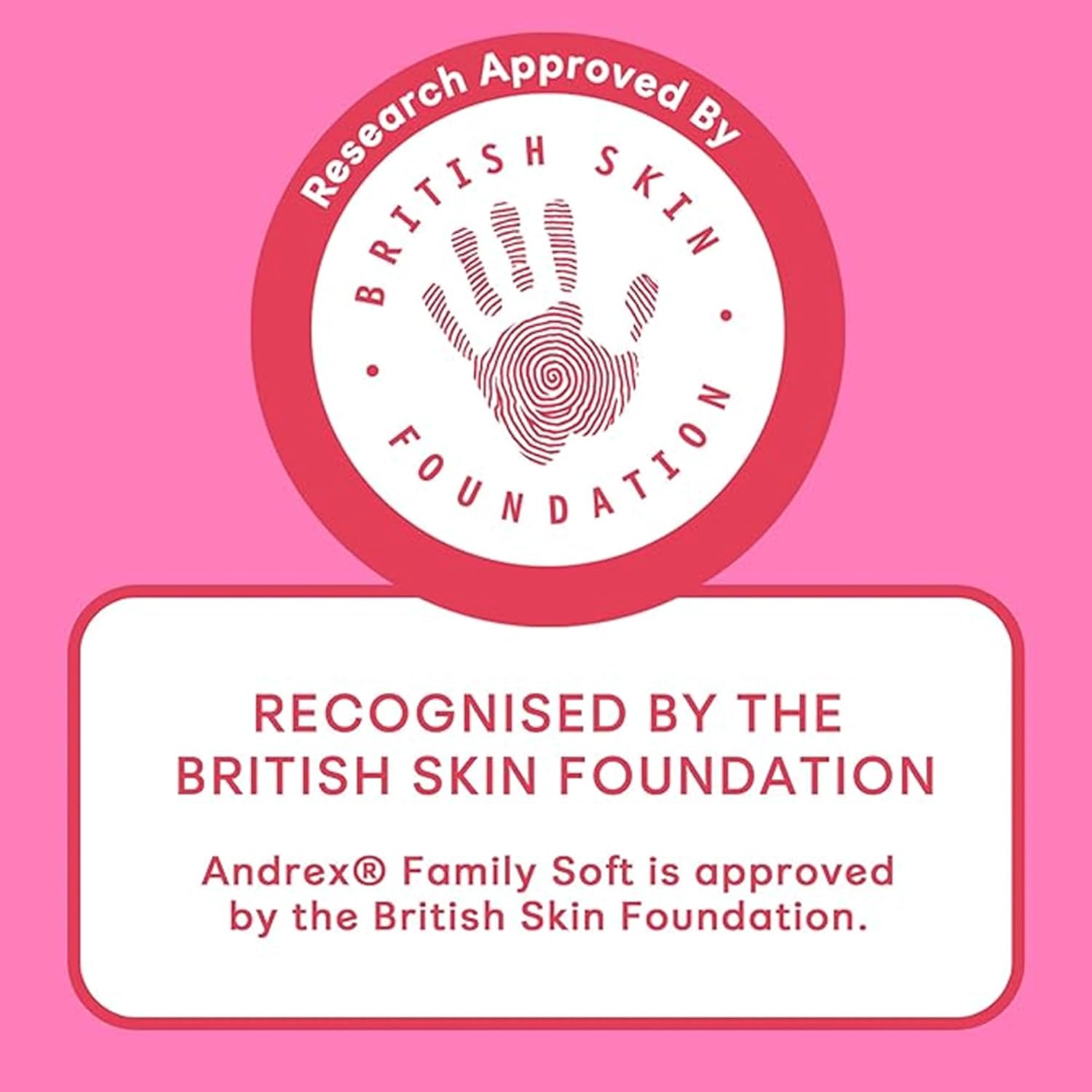 Andrex family approved by british skin foundation