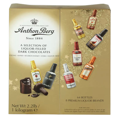 Anthon Berg Chocolate Liqueurs 1kg – box of gourmet chocolate filled with rich liqueur