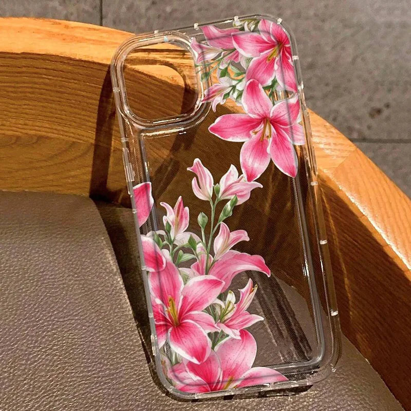 Elegant blossom print phone cover for iPhone devices