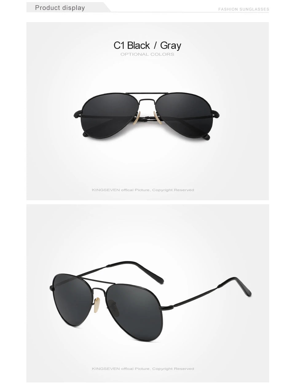 KINGSEVEN sunglasses model wearing pilot style outdoor lifestyle
