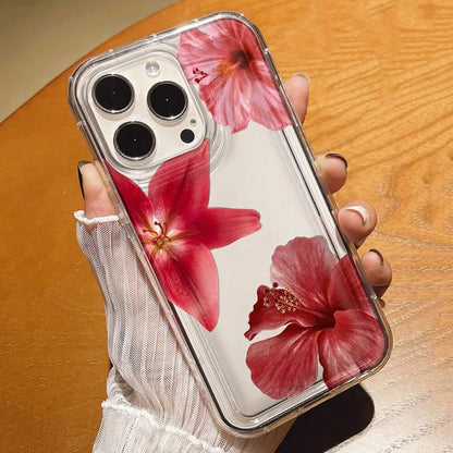 Shockproof TPU cherry flower phone case for daily use