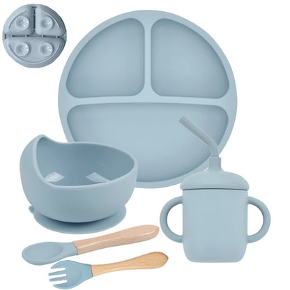 Anti slip toddler meal set with animal pattern