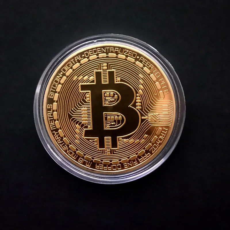 Antique-inspired Bitcoin collectible coin