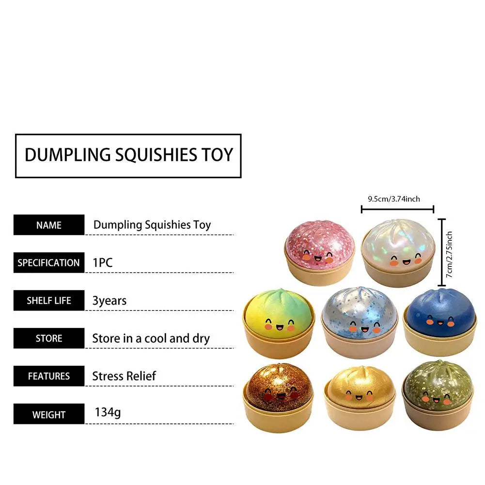 Dumpling bun toy lifestyle desk companion sensory play