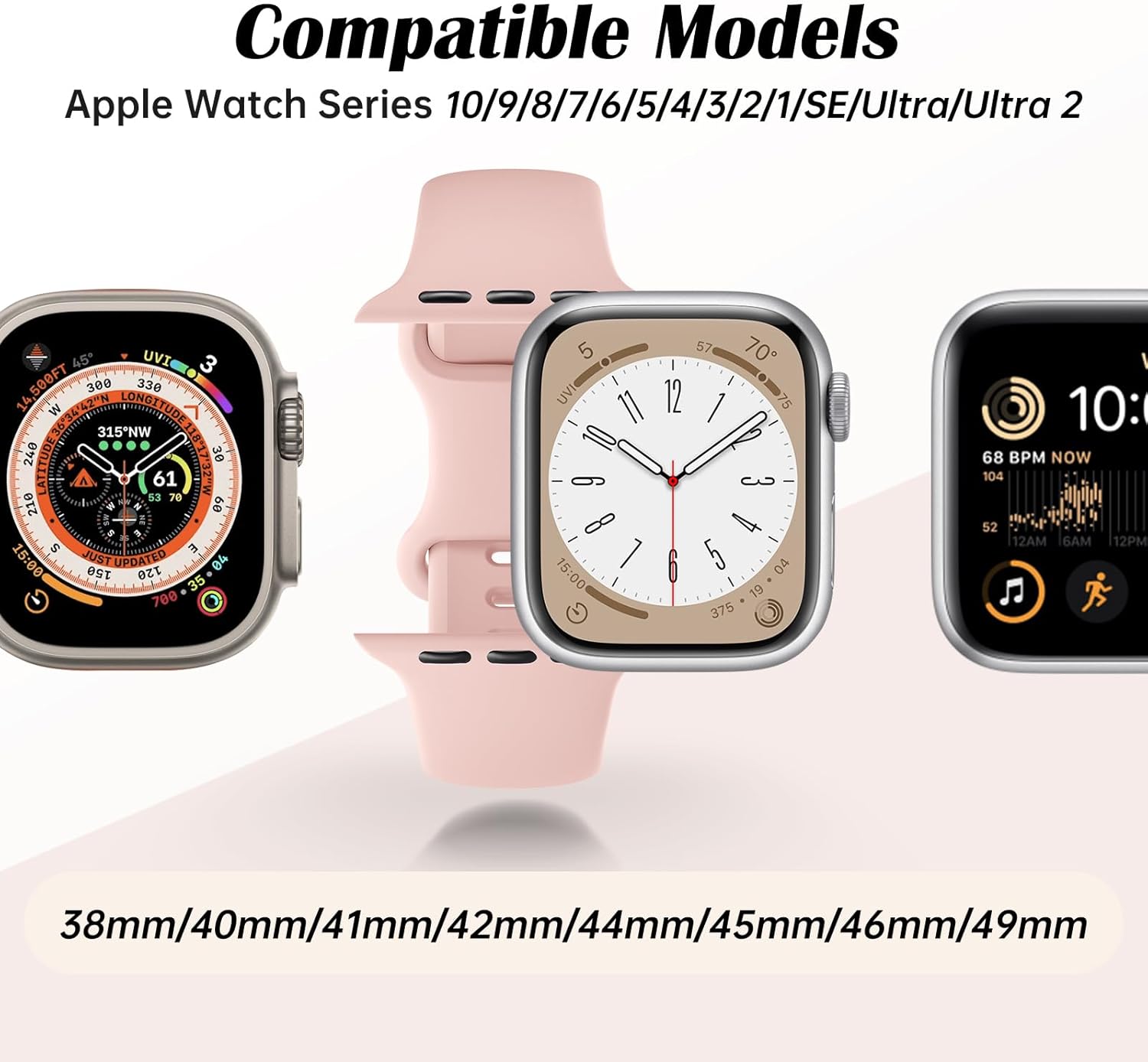 Sweatproof Apple Watch replacement straps multi pack