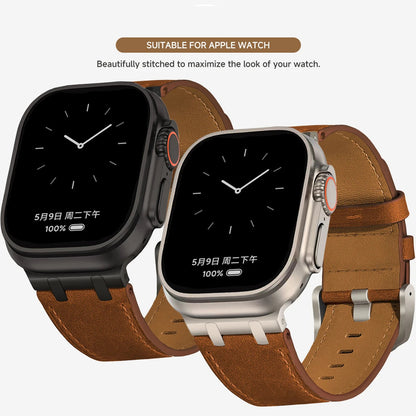 Leather iWatch band 44mm 45mm Apple Watch Series 10 11