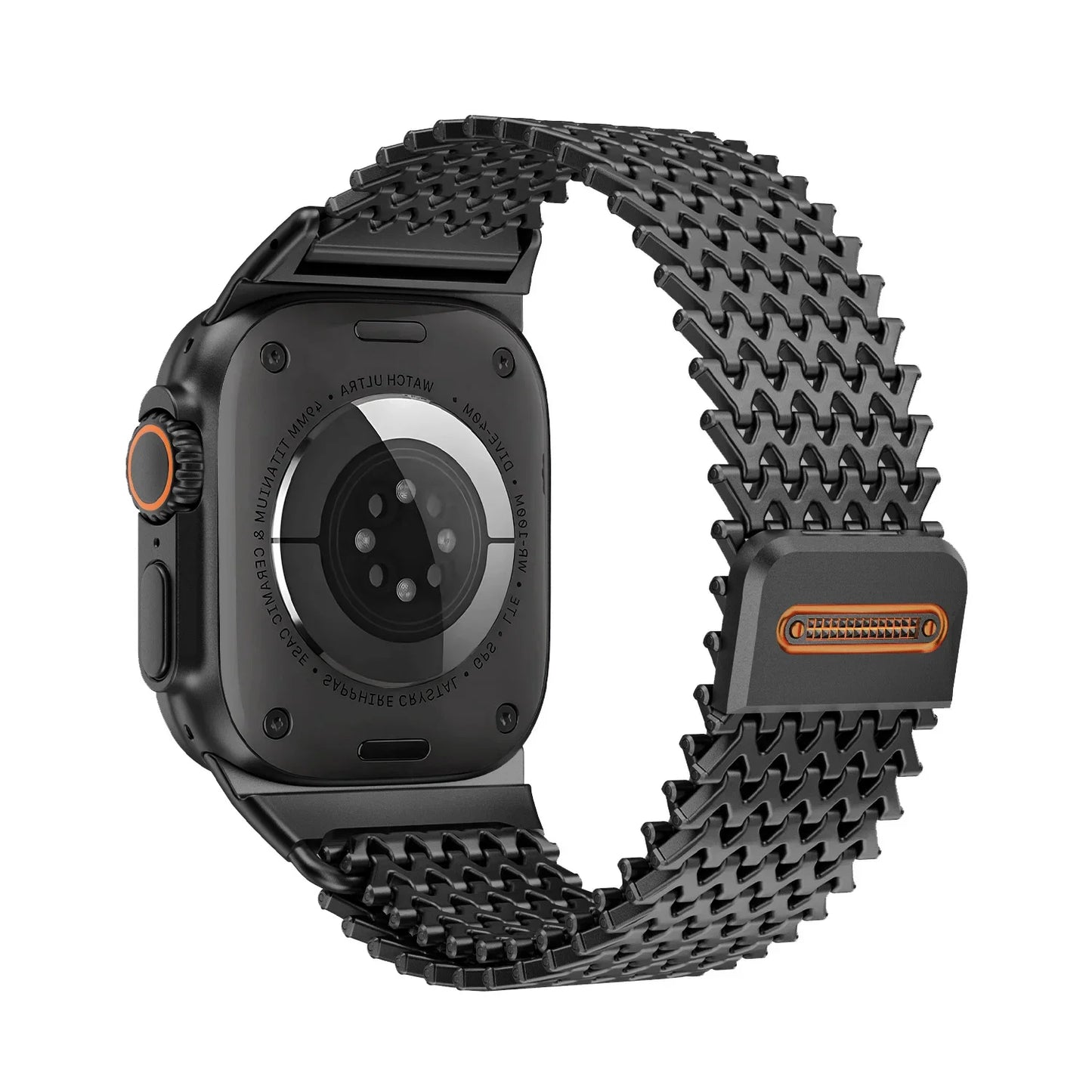 Unisex stainless steel Apple Watch replacement band