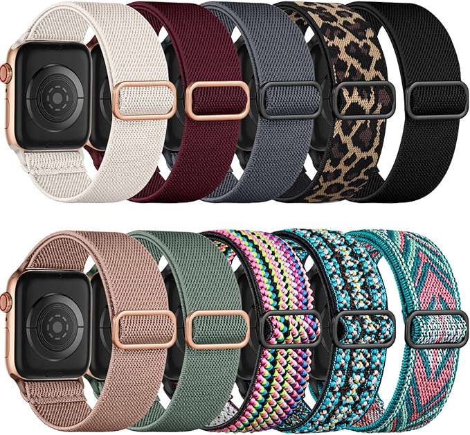 Apple Watch nylon strap bands 10 pack set