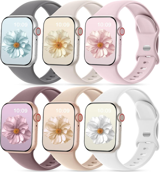 Silicone sport straps compatible with Apple Watch Series 11