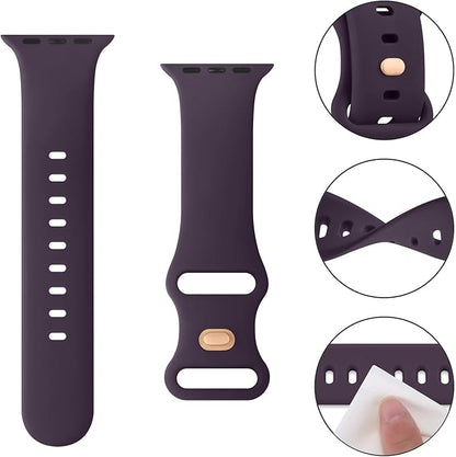 Sweatproof silicone strap designed for fitness and daily wear