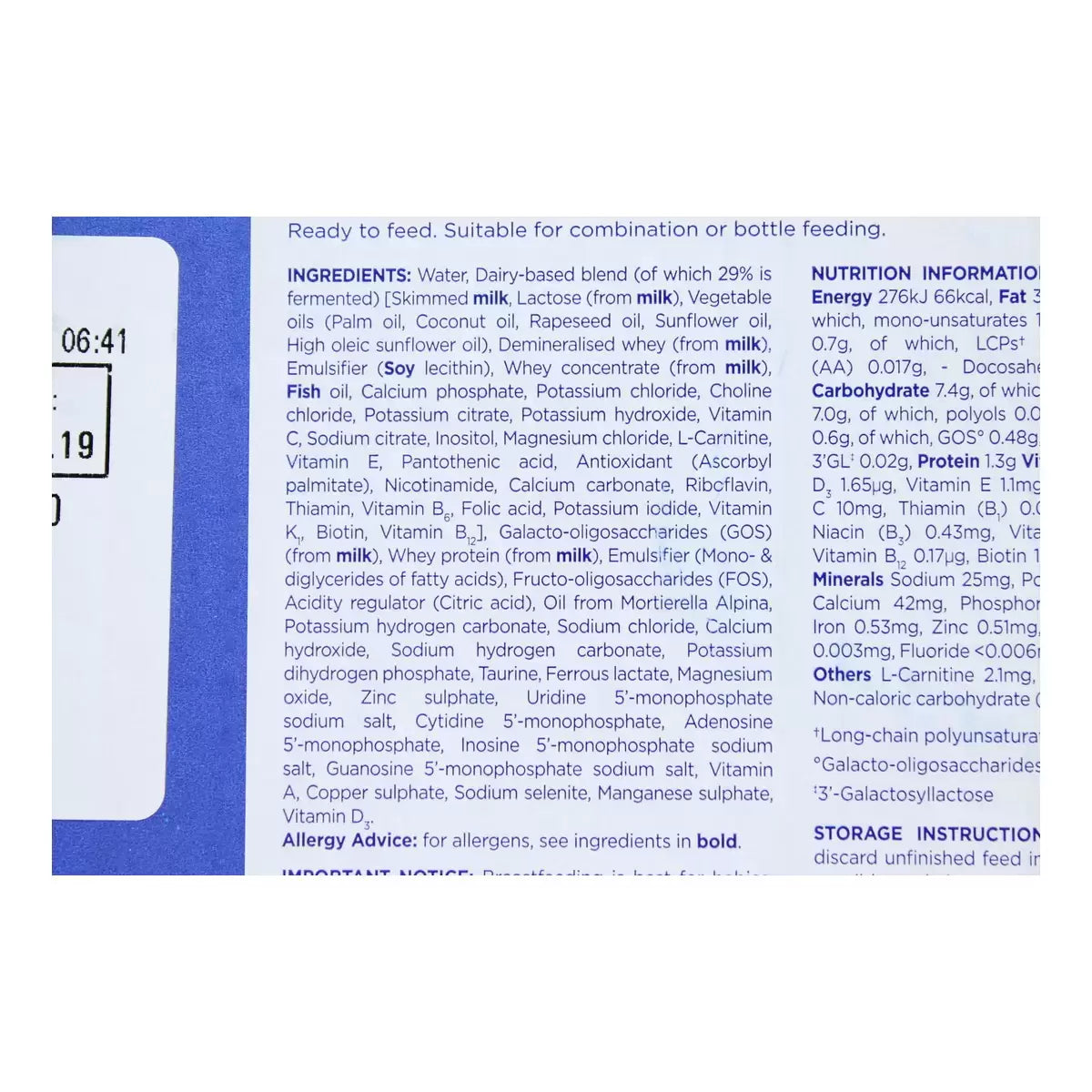 Nutritious Aptamil Stage 1 milk powder for infants from birth
