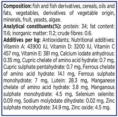Aquarian flake fish food promotes healthy and active goldfish