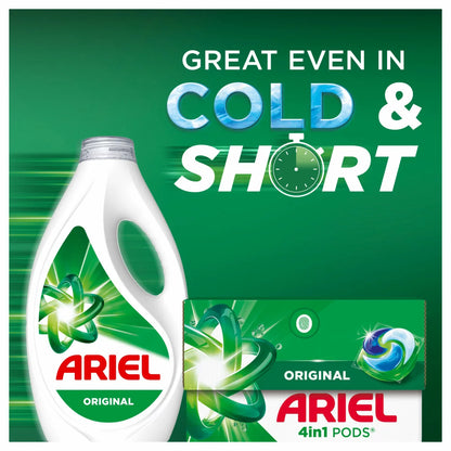 Fresh scent laundry pods with COOL CLEAN technology