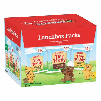 Arnott’s Tiny Teddy Multipack 42 x 25g assorted biscuits