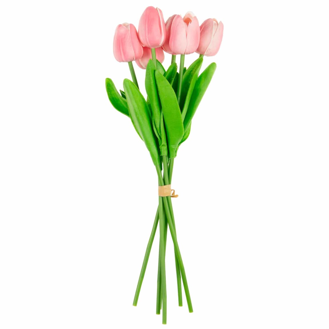 Artificial pink tulip arrangement for table or vase