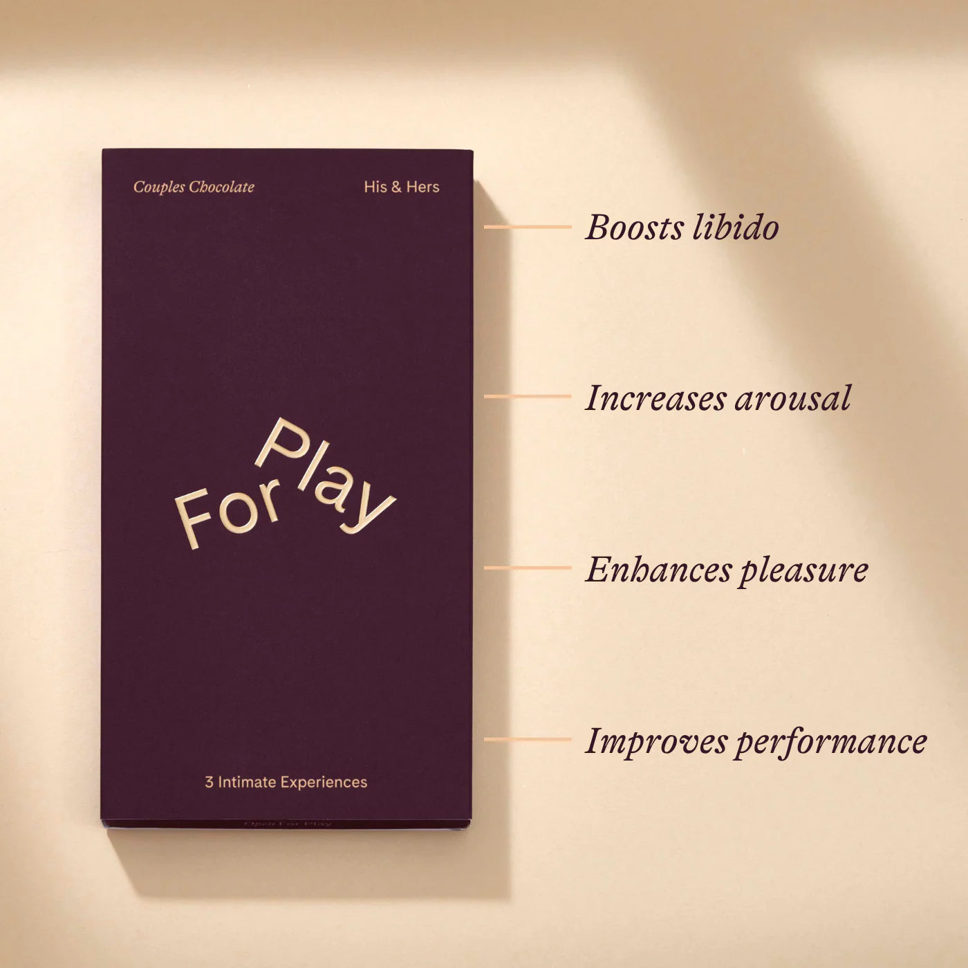 Chocolate to enhance physical, emotional, and spiritual connection