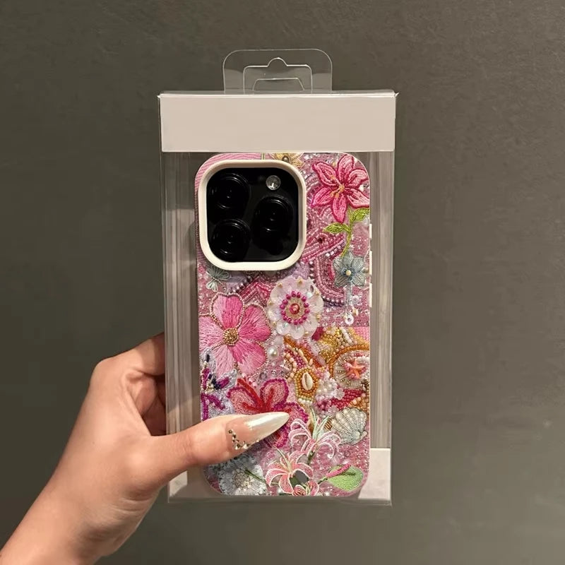 Decorative ocean style iPhone protective case multi model