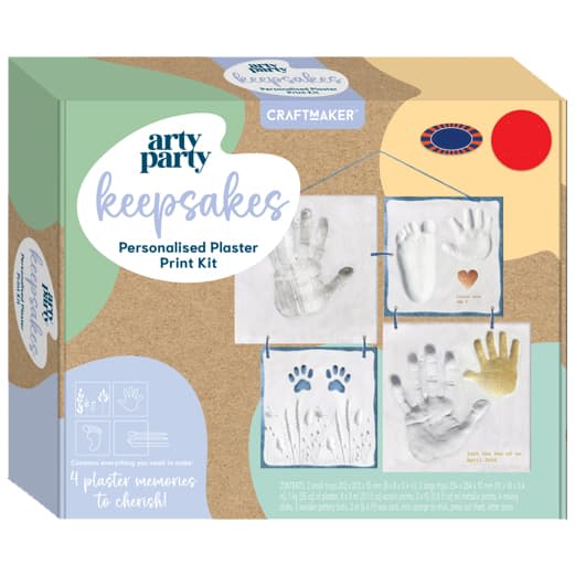 Craft and paint fun plaster keepsakes at parties