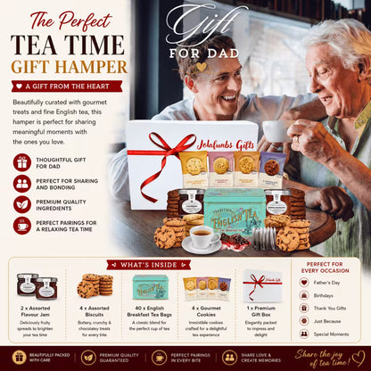 Luxury tea break hamper with jam and biscuits included