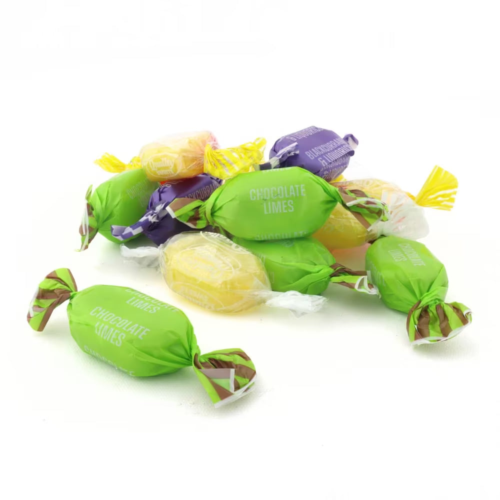 Classic boiled sweets in colourful selection