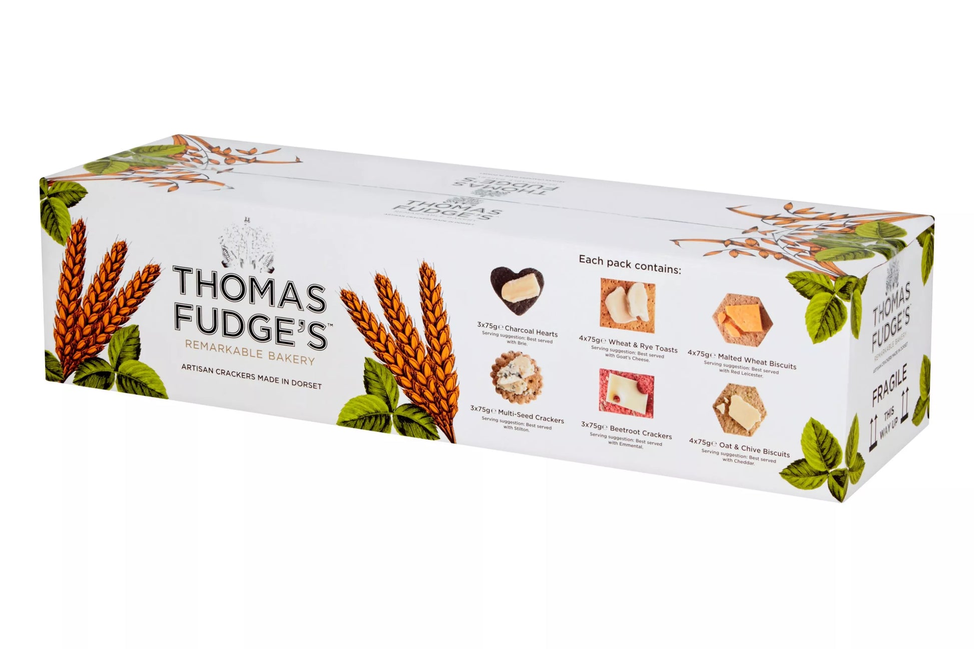Gourmet savoury biscuit selection for cheese boards