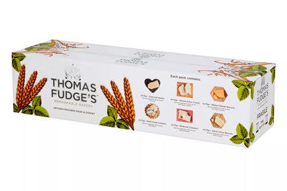 Gourmet savoury biscuit selection for cheese boards