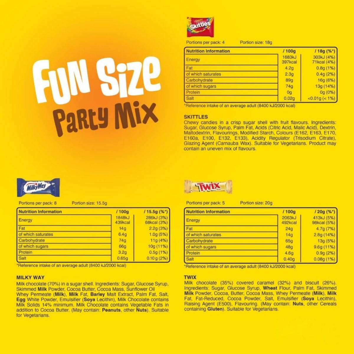 Mars and Maltesers funsize chocolate assortment