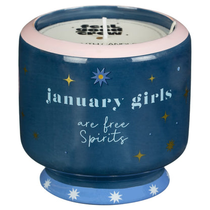 Astrology star sign candle collection for January to June