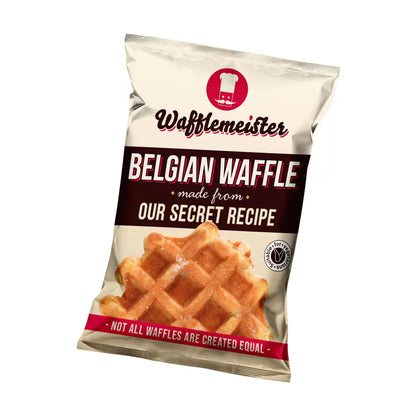 Individually wrapped authentic Belgian waffles