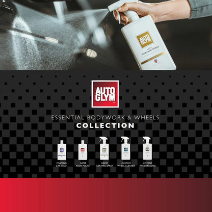 Car cleaning set with wash polish and ceramic spray