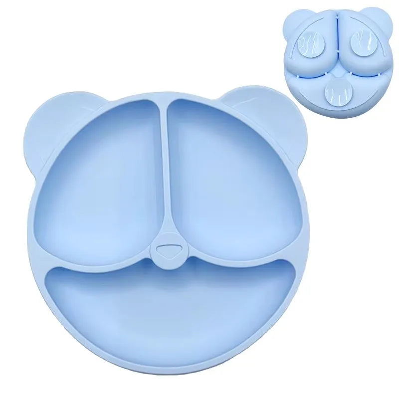 Baby cartoon dining silicone accessory for feeding