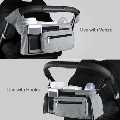 Compact yet spacious baby travel storage solution