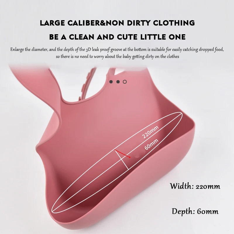 Easy clean baby feeding bib for daily use