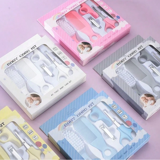 Complete infant grooming set with nail care accessories
