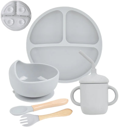 Baby non slip silicone dining accessories for meals