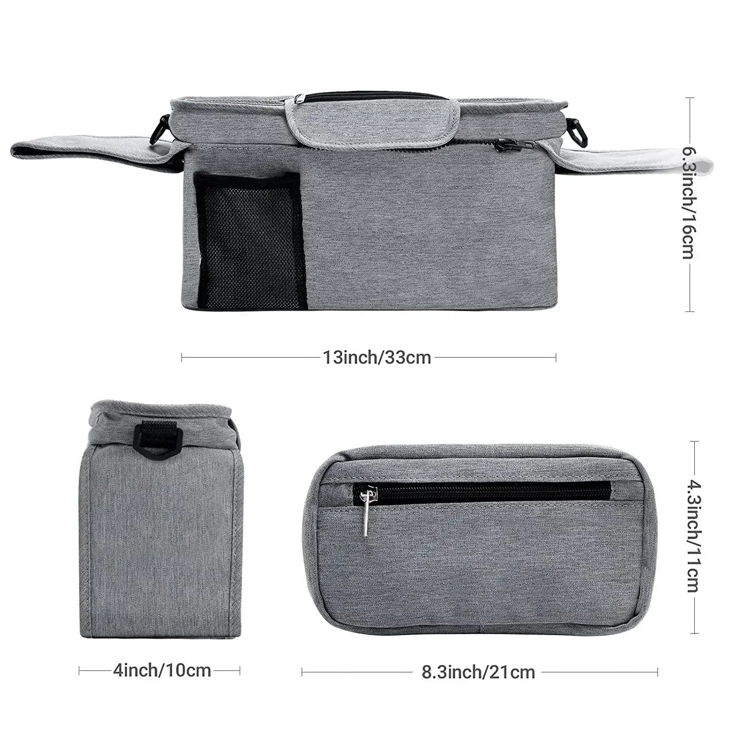 Baby essentials organiser bag for pram storage