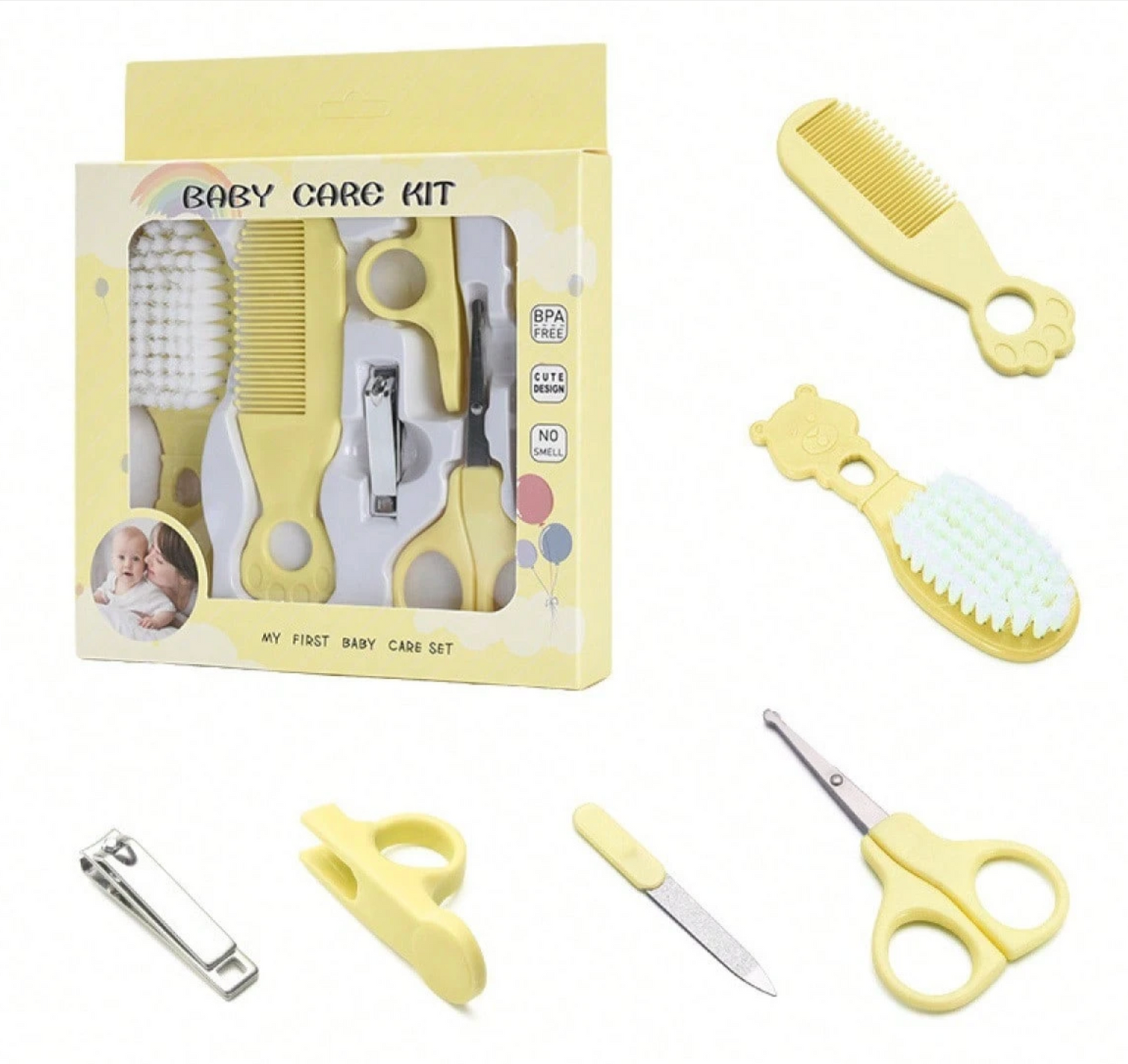 Baby shower gift grooming set for new parents