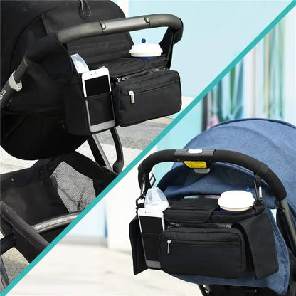 Lightweight mummy bag for pushchair organisation