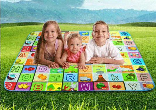 Baby foam mat used as outdoor picnic mat versatile use