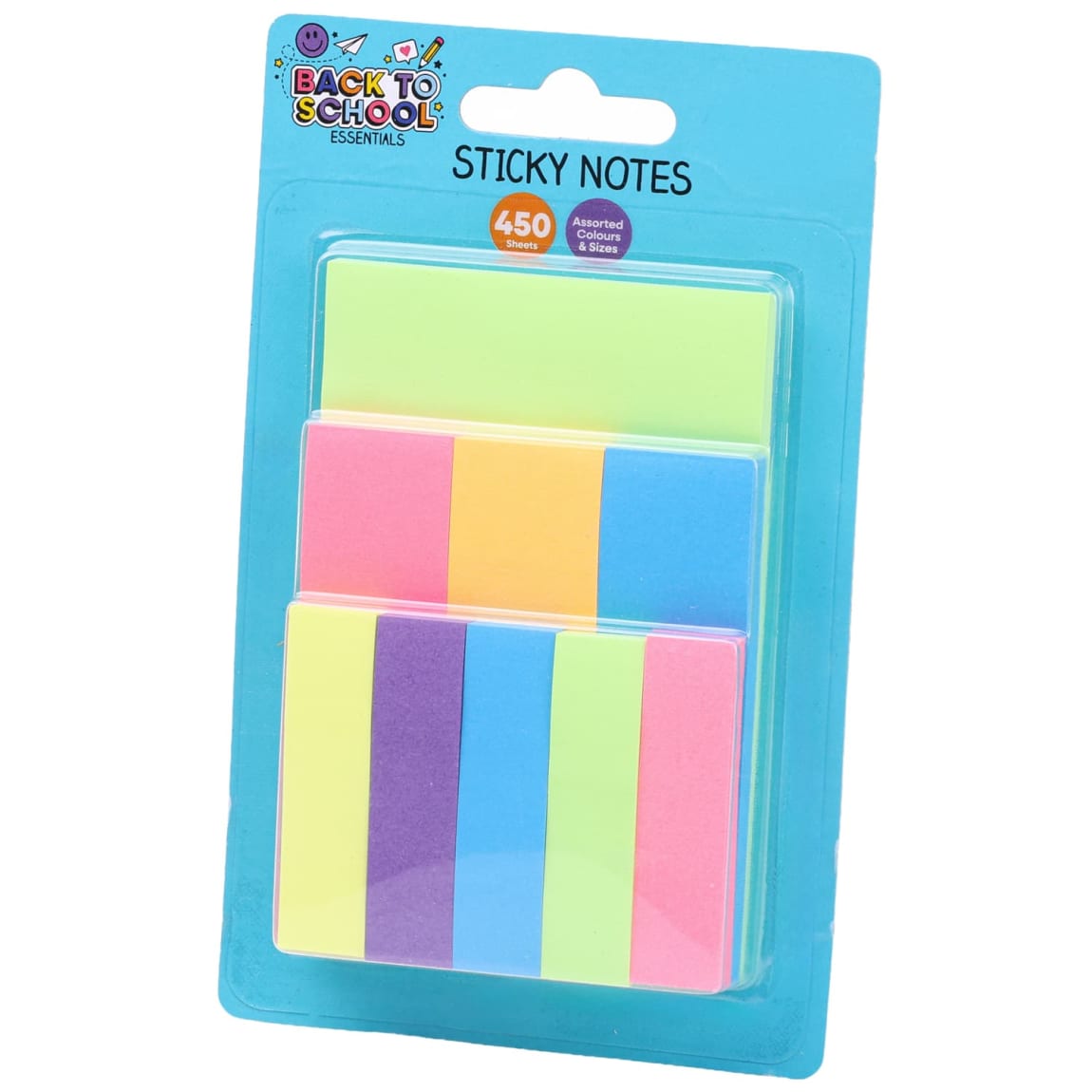 Back to School Sticky Note Set 450 Sheets
