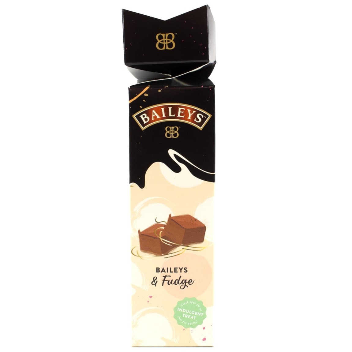 Baileys Christmas Cracker with creamy fudge pieces