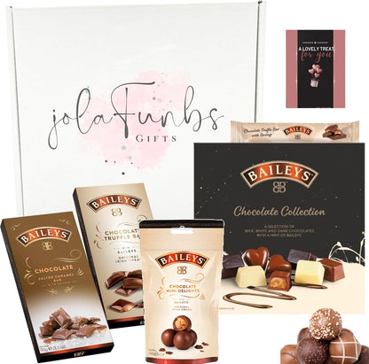 Baileys chocolate hamper gift box with creamy chocolate treats