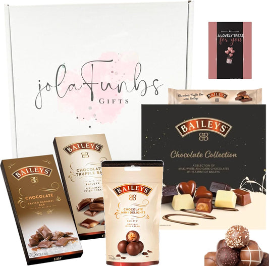 Baileys chocolate hamper gift box with creamy chocolate treats