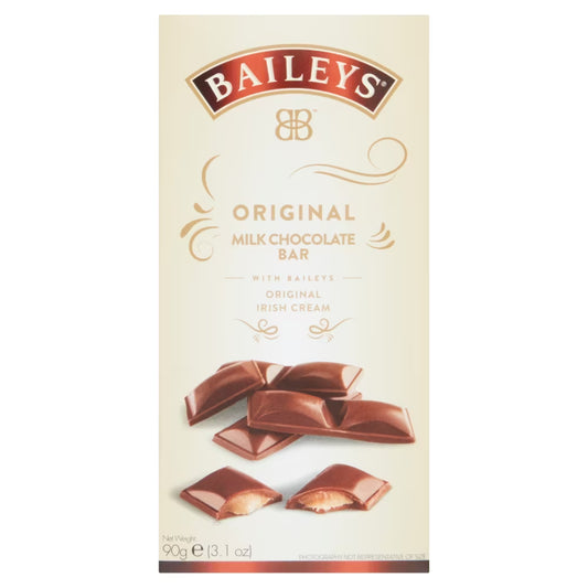 Baileys Original Milk Chocolate Bar 90g with creamy truffle centre