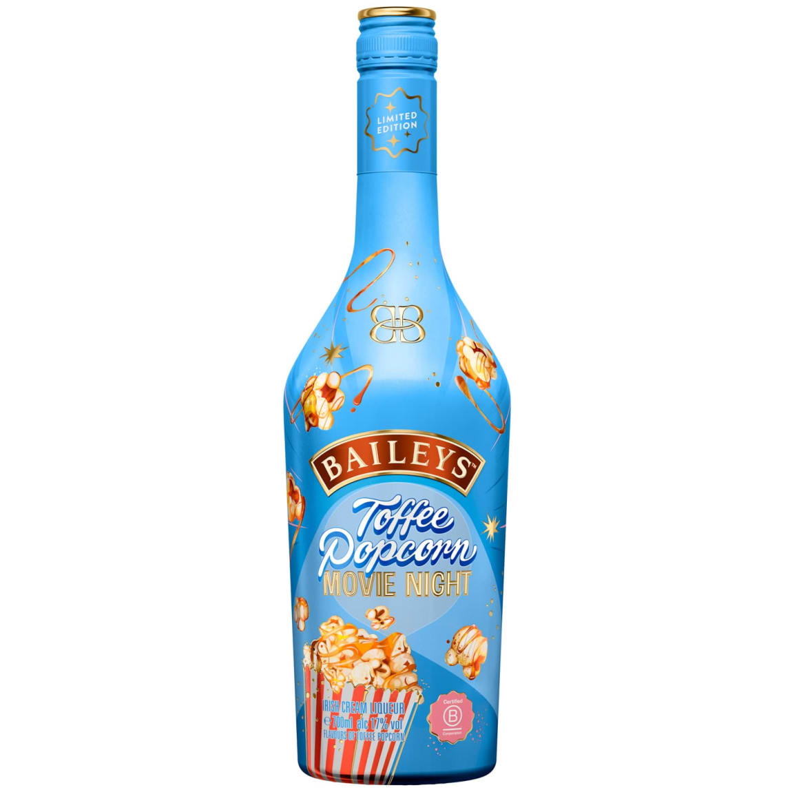 Baileys Toffee Popcorn Irish Cream Liqueur 70cl with 17% ABV