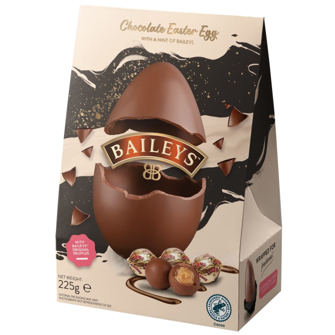 Baileys Chocolate Easter Egg 225g hollow milk chocolate