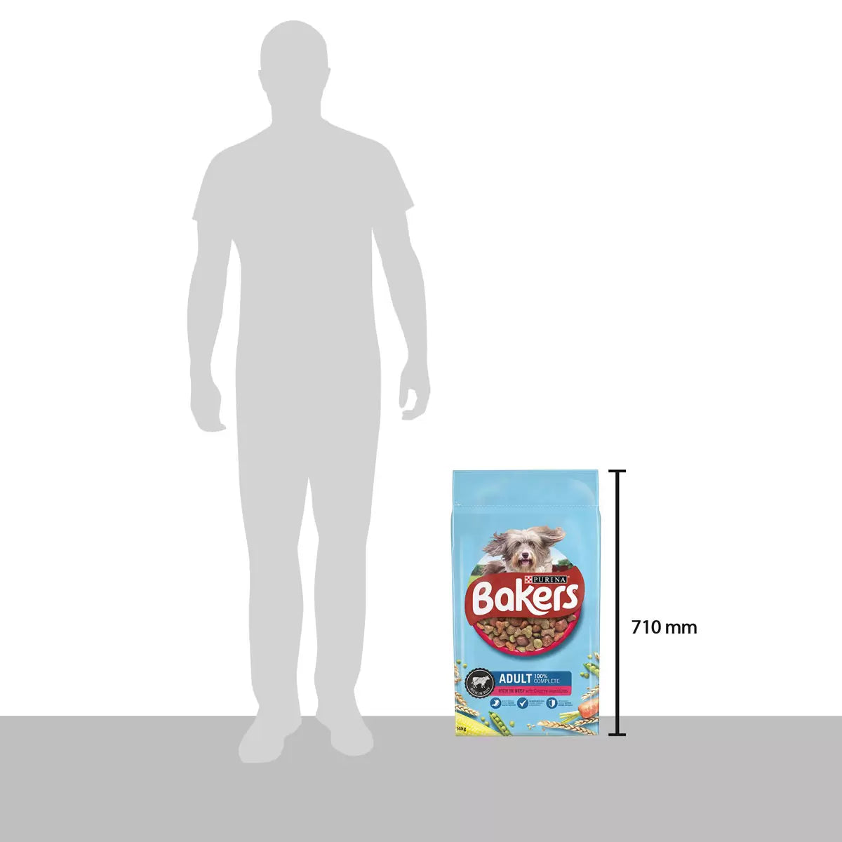 Bakers dog kibble with added protein for muscle support